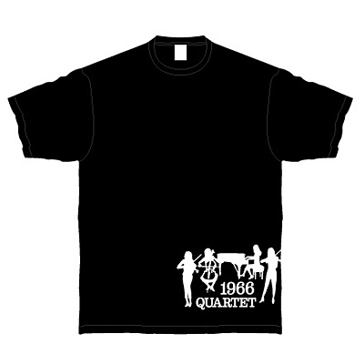 1966 QUARTET オリジナルTシャツ・黒(M)