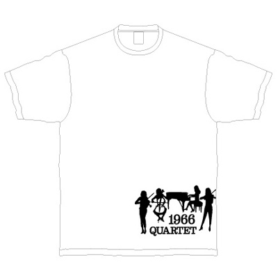 1966 QUARTET オリジナルTシャツ・白(M)