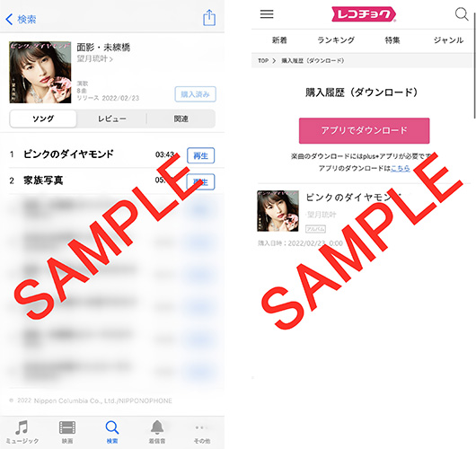 iTunes・レコチョクイメージ