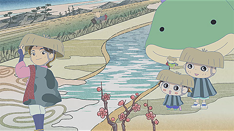 アニメ「おじゃる丸」第29シリーズエンディング映像／エンディングテーマ：氷川きよし「旅でござんす おじゃる丸」