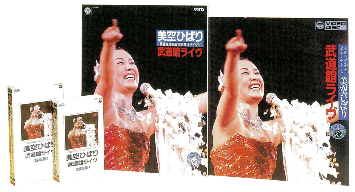 最初に発売された各種ビデオ・ソフト(ビデオ・カセット：昭和57年11月、LD：昭和58年12月、VHD：昭和59年9月発売)
